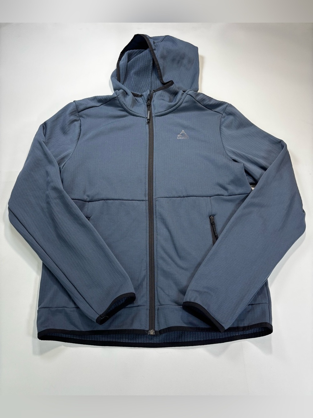 Gerry Men's Hooded Zip Jacket in Slate Blue
